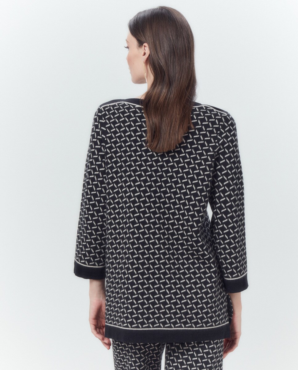 Suéter de mujer fantasía jacquard geométrico · Woman El Corte Inglés