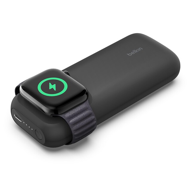 Imagem 0 de Carregador Rápido Sem Fios Belkin para Apple Watch e Bateria Externa Portátil de 10000 mAh