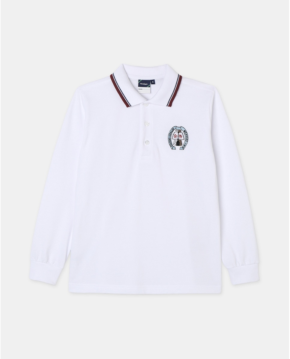 Polo manches longues uniforme scolaire