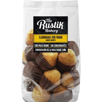 magdalenas mini de yogurt con masa madre bolsa 190 g - The Rustik Bakery