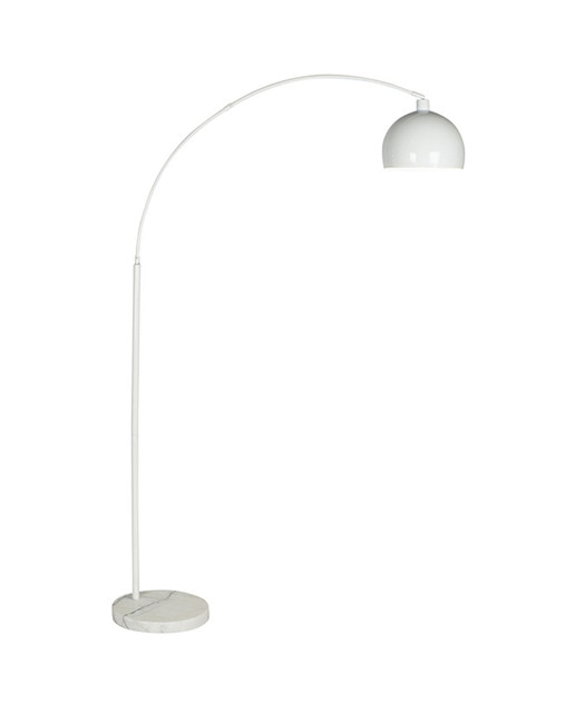 Imagen 0 de Lámpara pié metal mármol 36x110x195 blanco