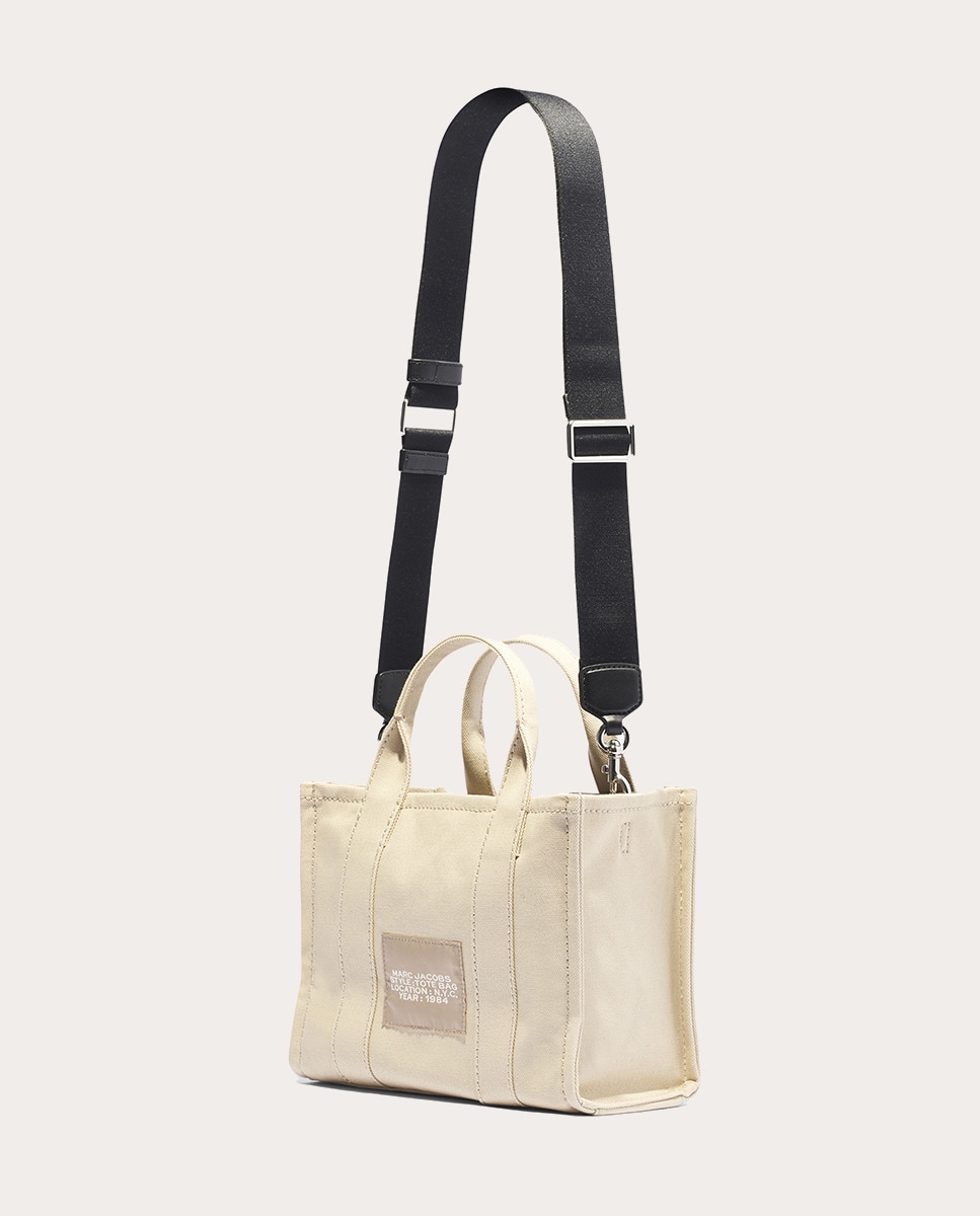 Mala de Mão Small Tote de Tecido Bege-8