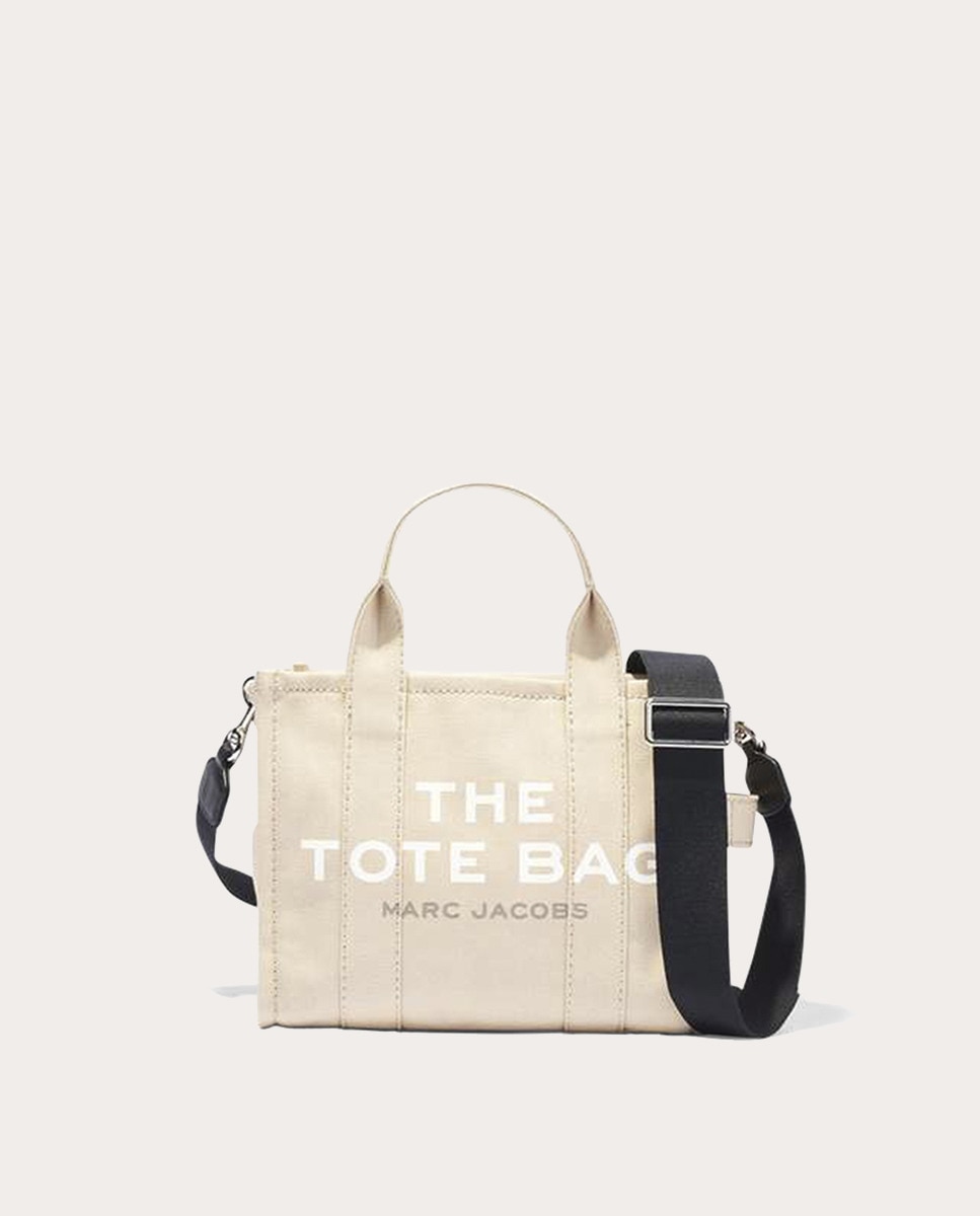 Mala de Mão Small Tote de Tecido Bege-1