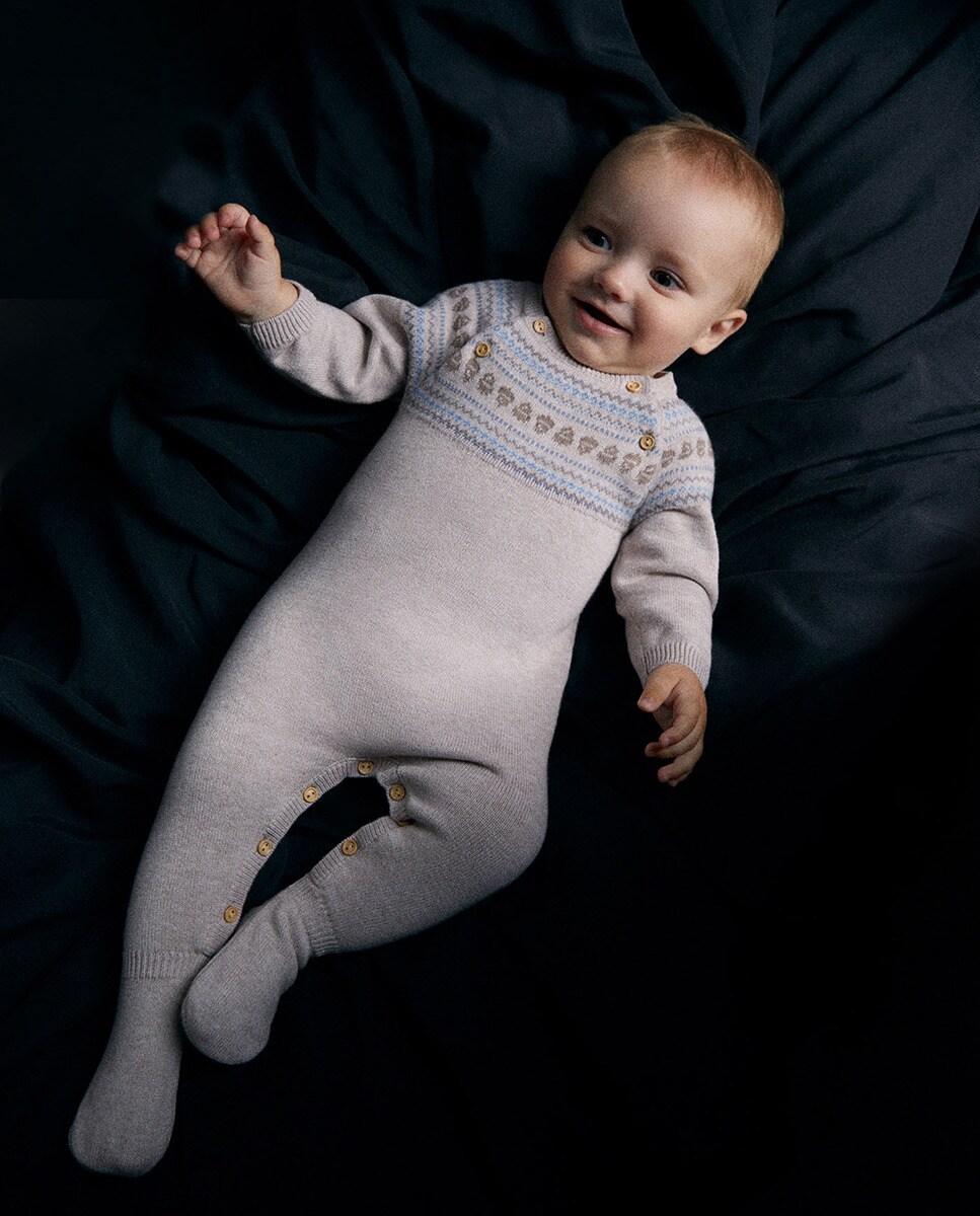 Grenouillère maille jacquard