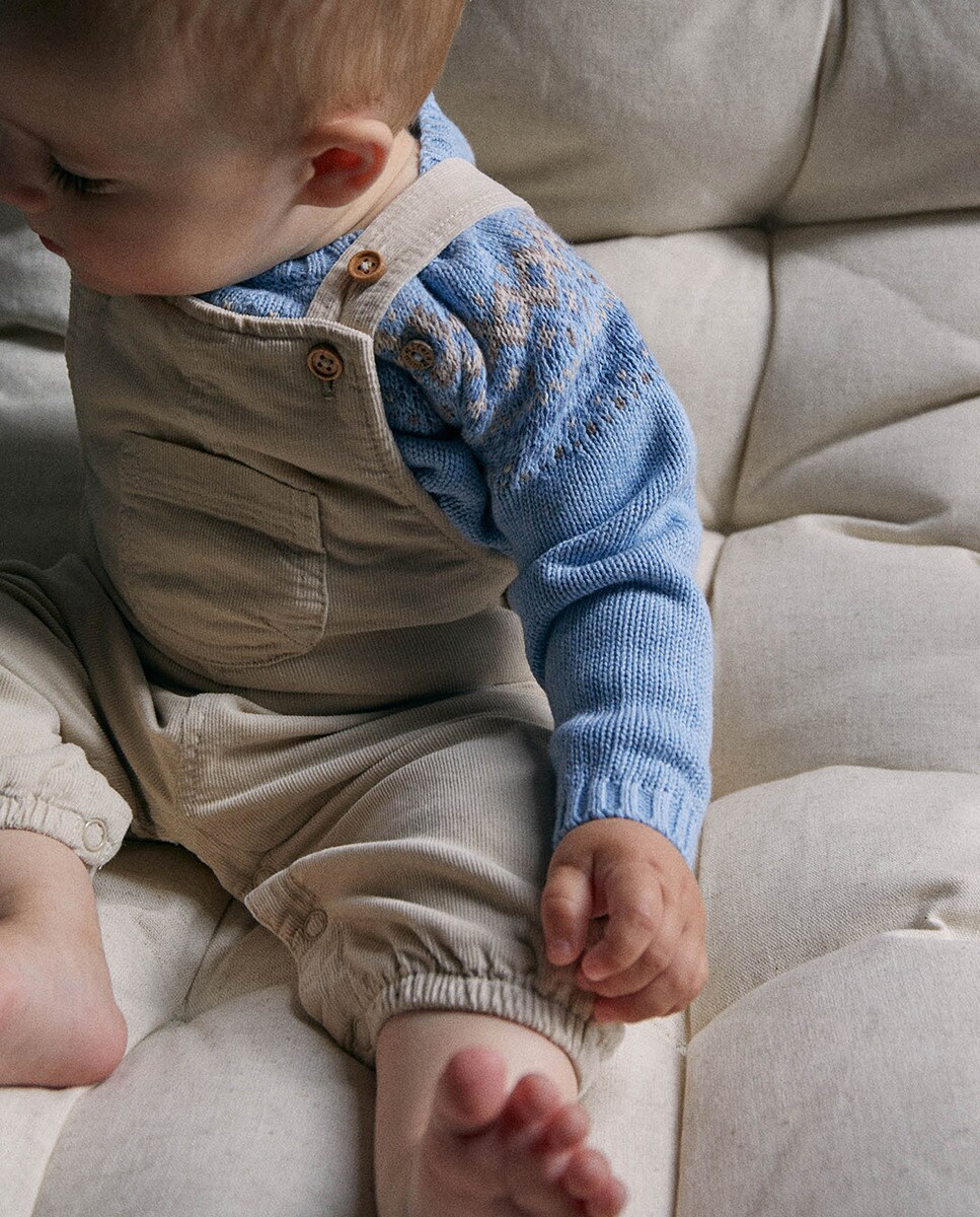 Salopette côtelé fin doublée