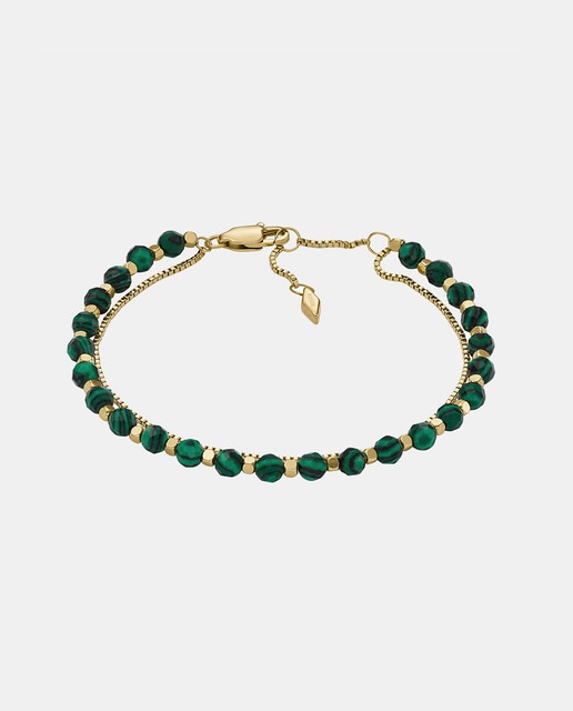 Imagen 0 de Pulsera JF04541710 de acero y malaquita