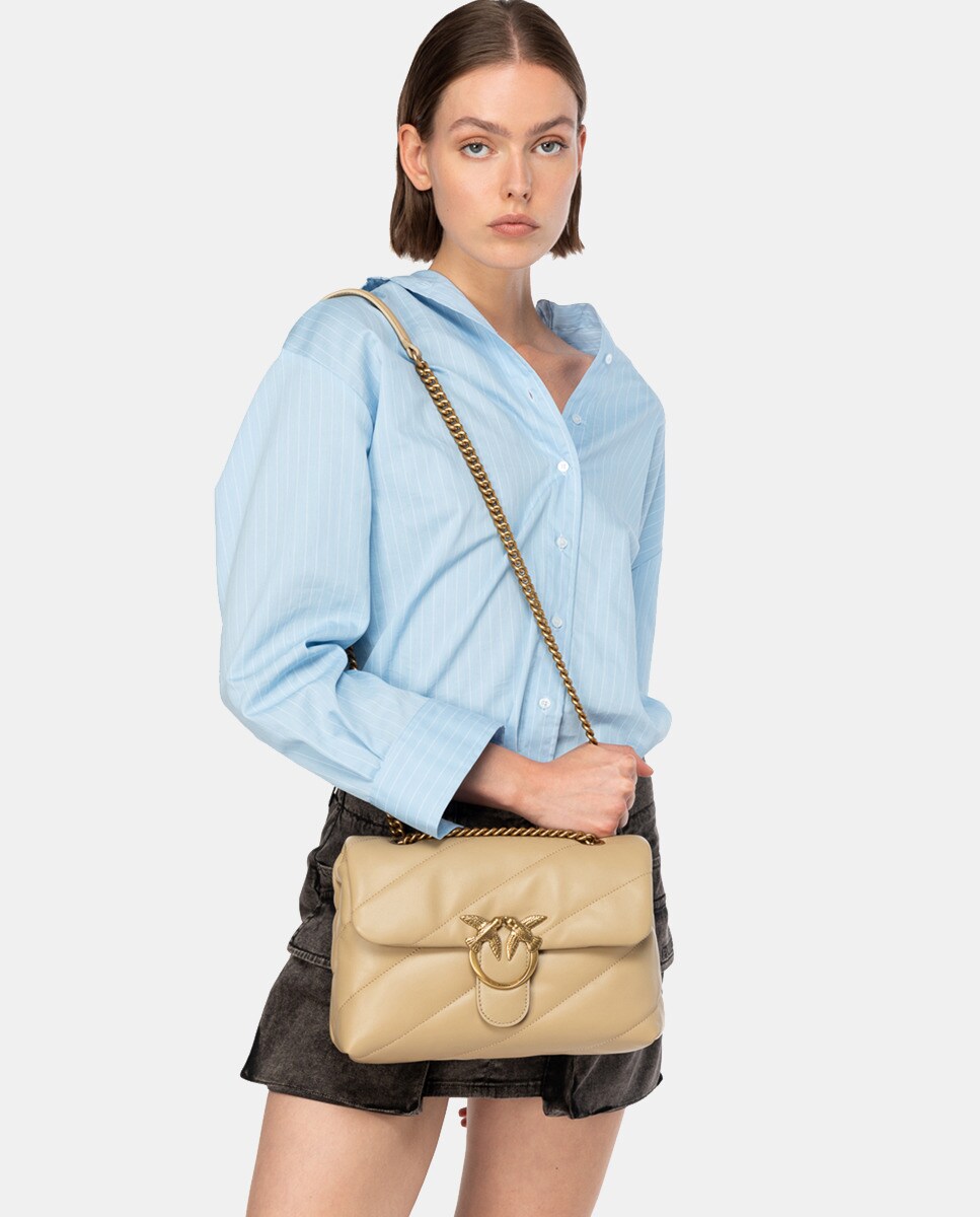 Sac à bandoulière moyen Classic Love à rabat