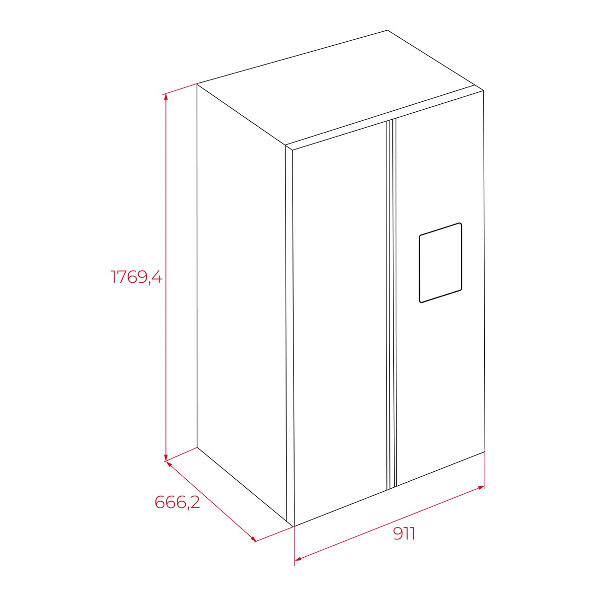Frigorífico americano Teka LongLife No Frost - RLF 74930 WH Blanco-3