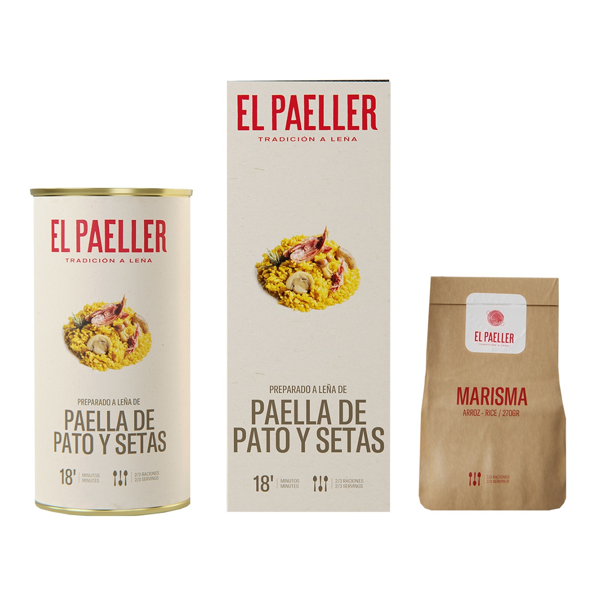 Paella au canard et aux champignons El Paeller