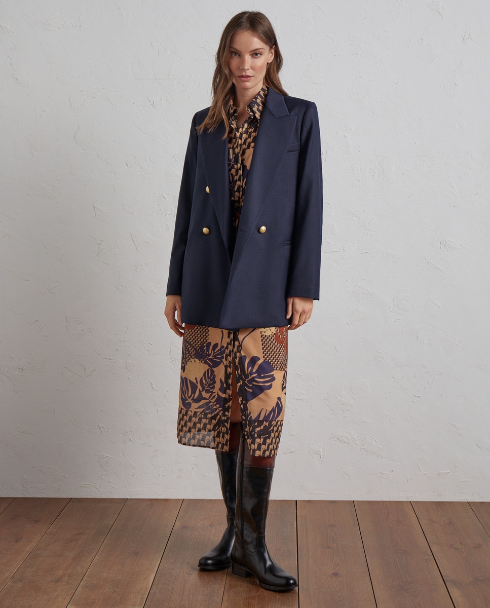 Blazer croisé boutons