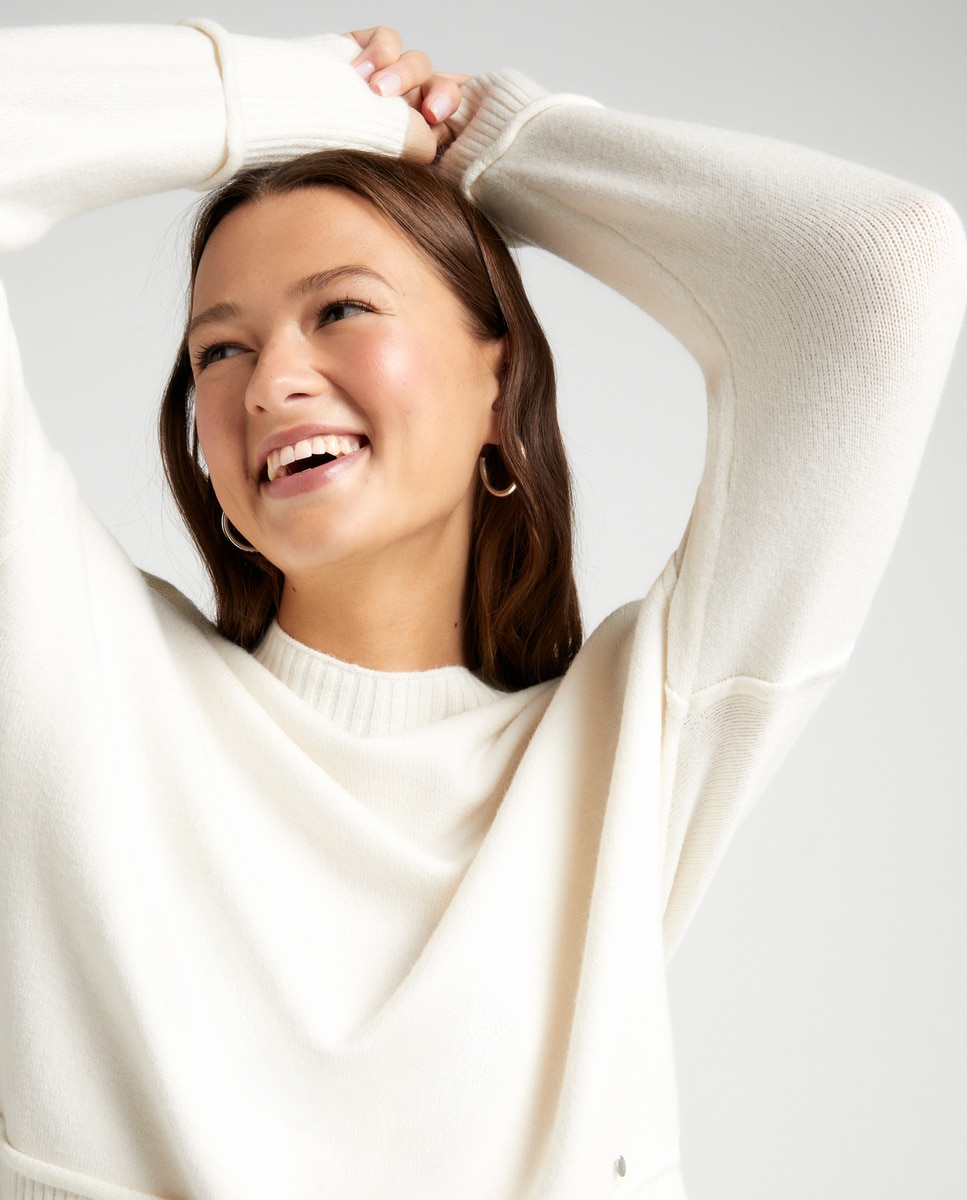 Pull basique en maille à encolure ronde