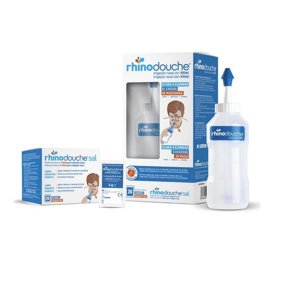 Imagem 0 de Irrigador Nasal Rhinodouche® - Dispositivo de 500 ml + 26 Saquetas