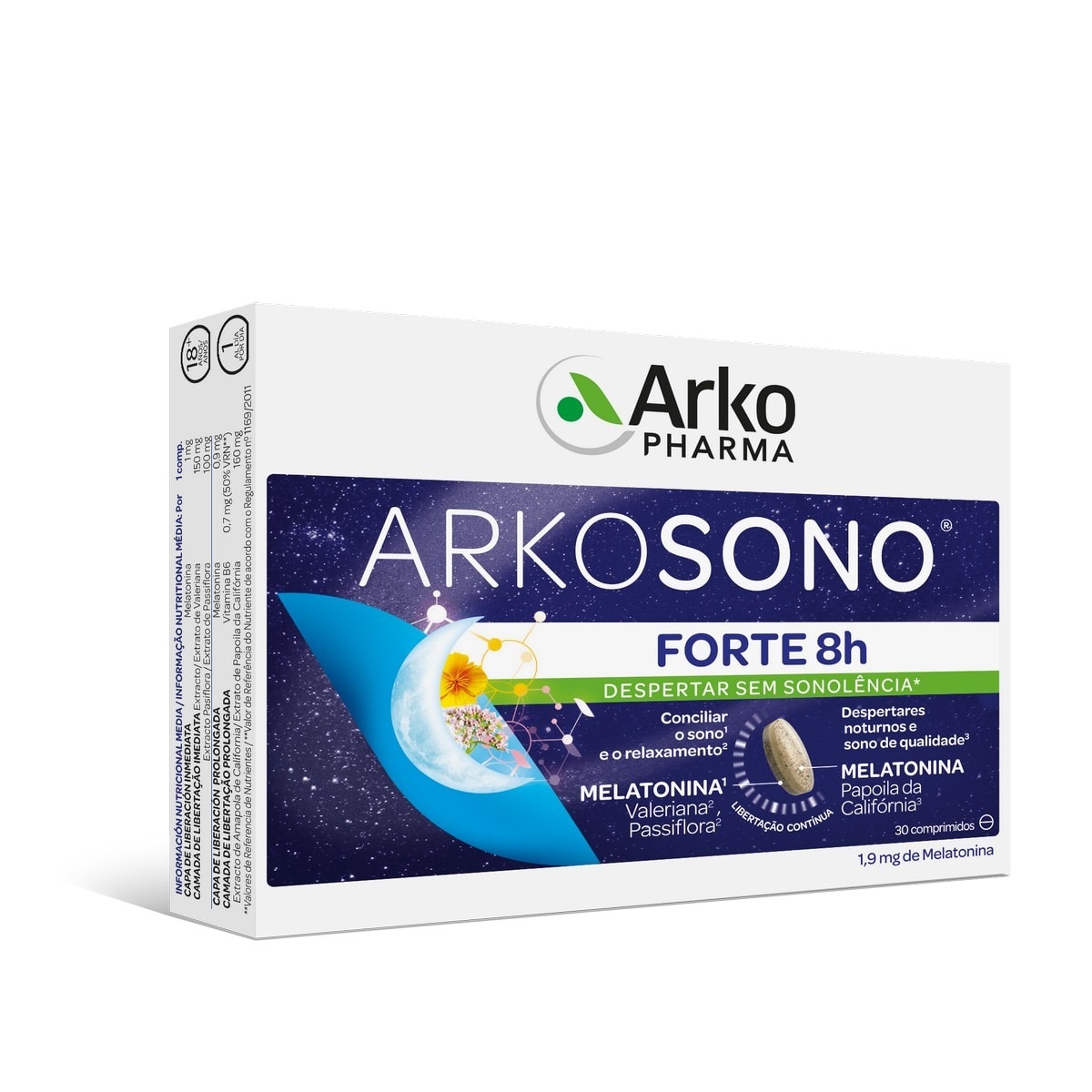 Suplemento Alimentar Arkosono Forte 8H - 30 comp. 1