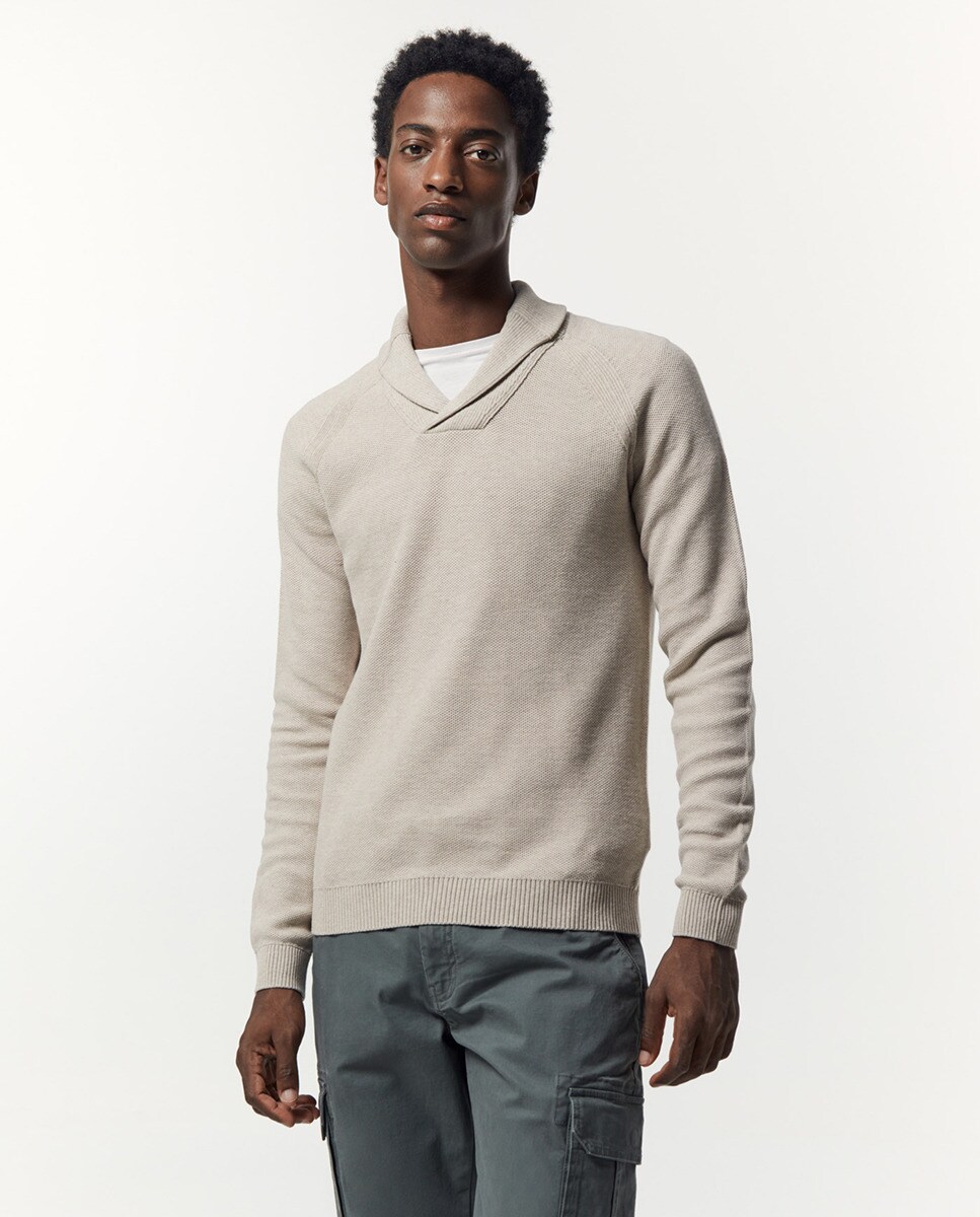 Pull smocké texturé