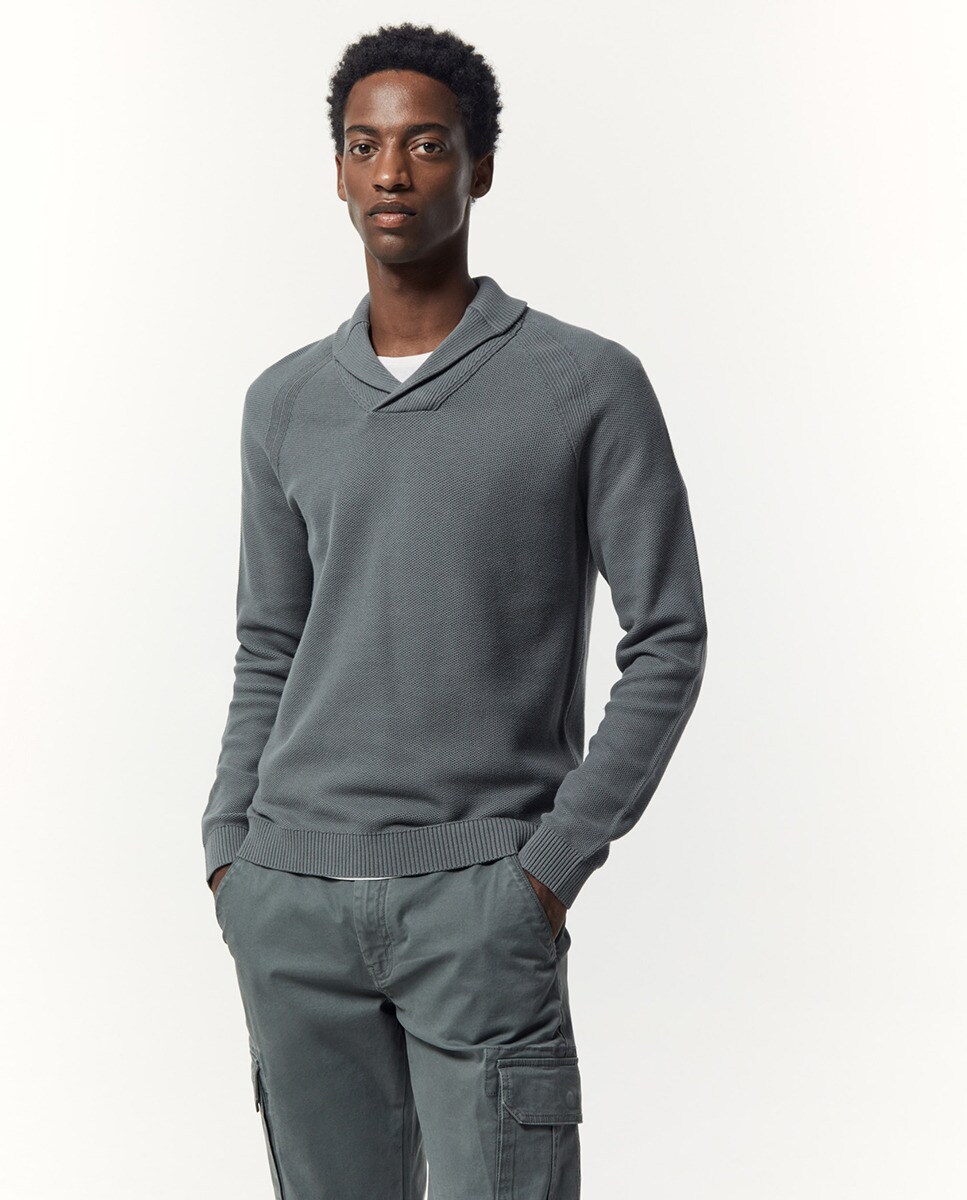 Pull smocké texturé