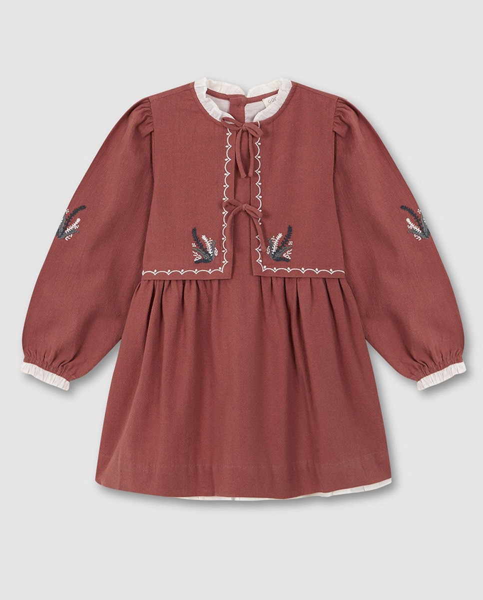 Robe à motif brodées