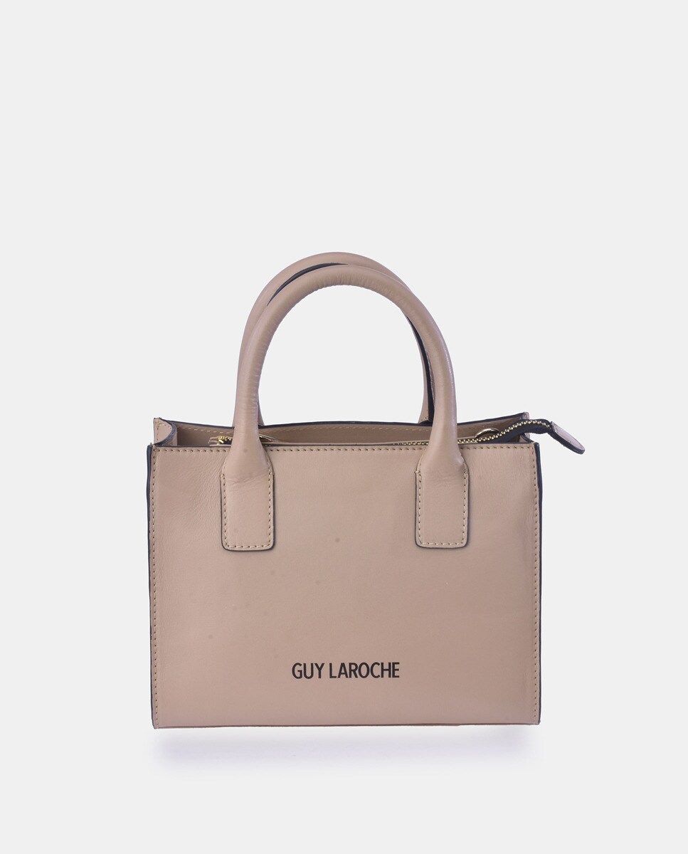 Petit sac tote avec détail de la marque