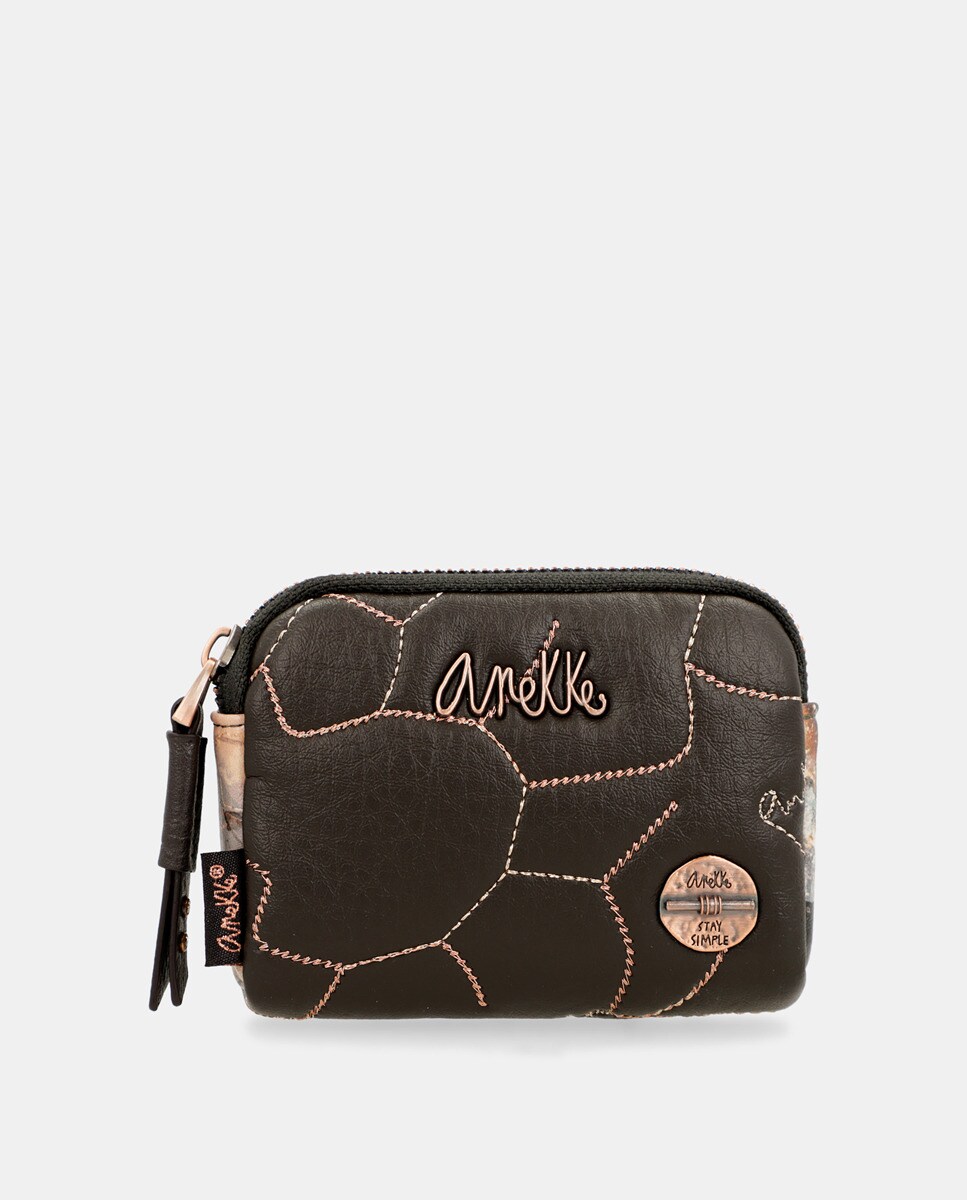 Portemonnaie matelassé zippé