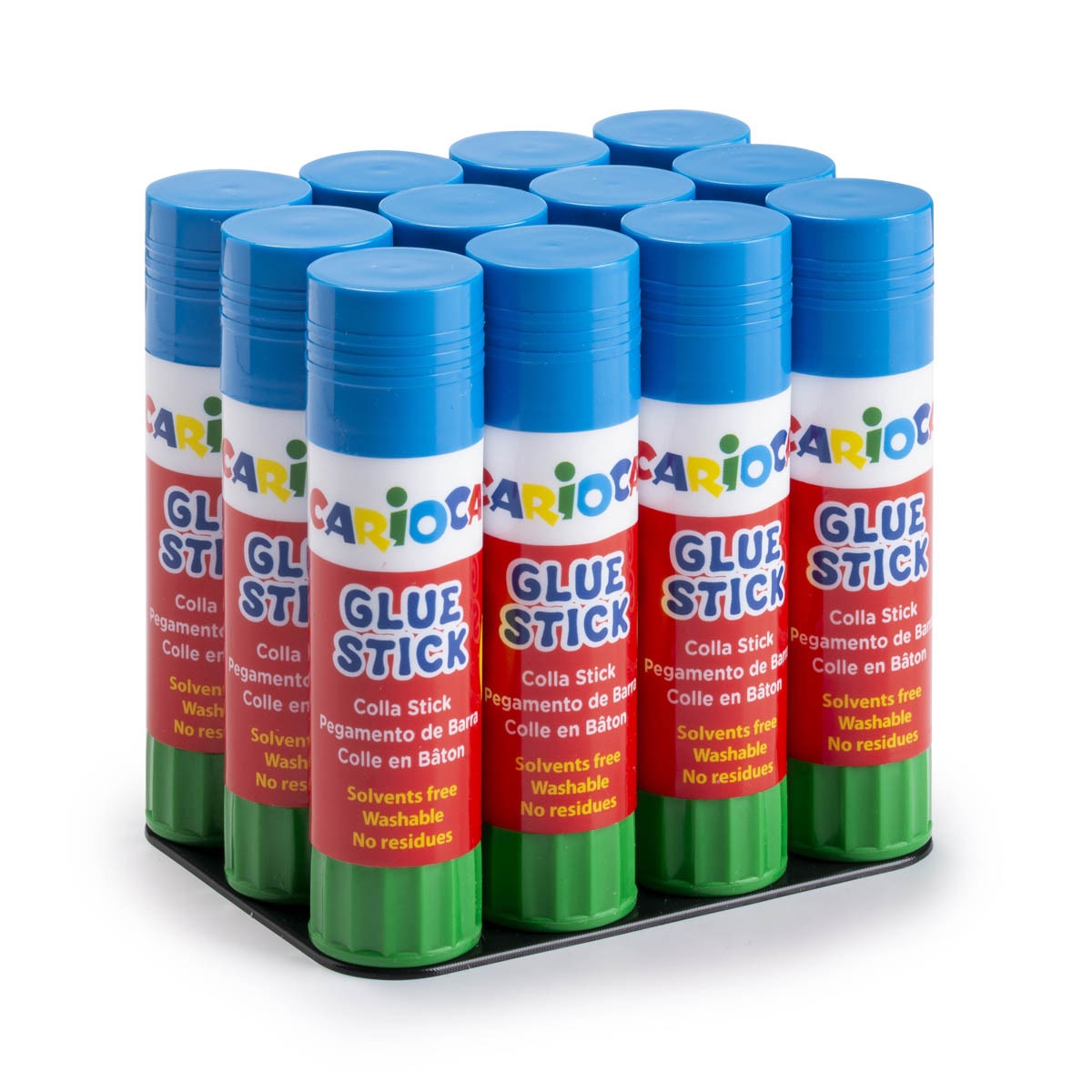 Pack de 12 barras de pegamento Carioca Multicolor-1