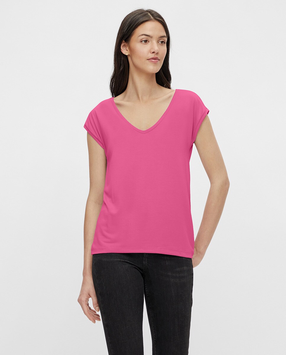 Tshirt basique modal manches courtes