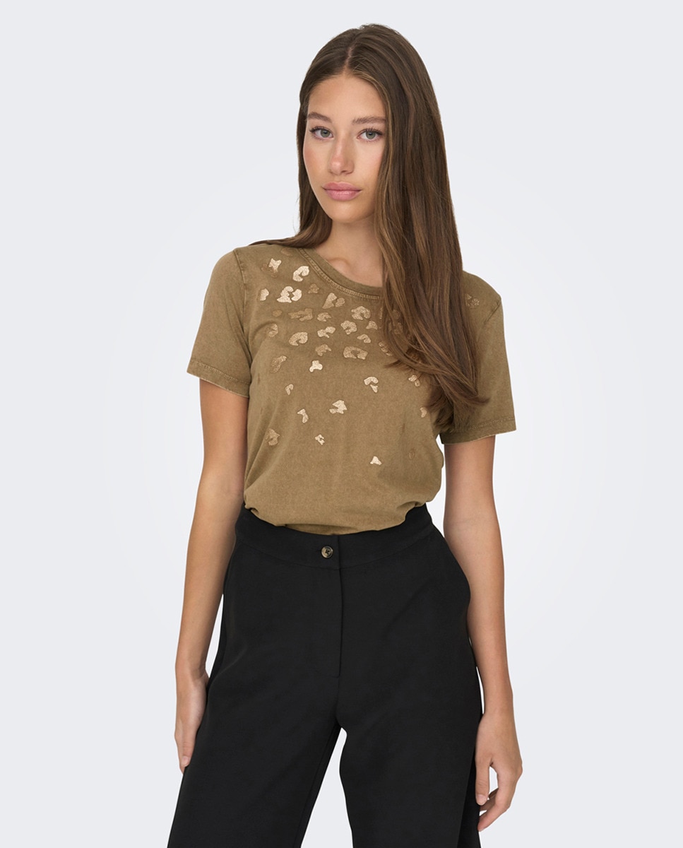 Tshirt avec motif sur le devant