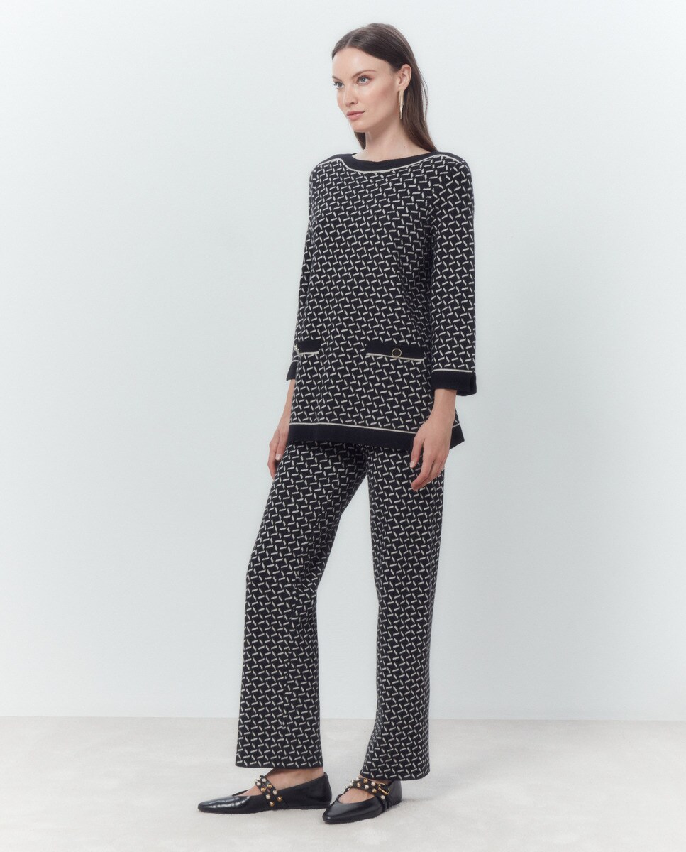 Suéter de mujer fantasía jacquard geométrico · Woman El Corte Inglés