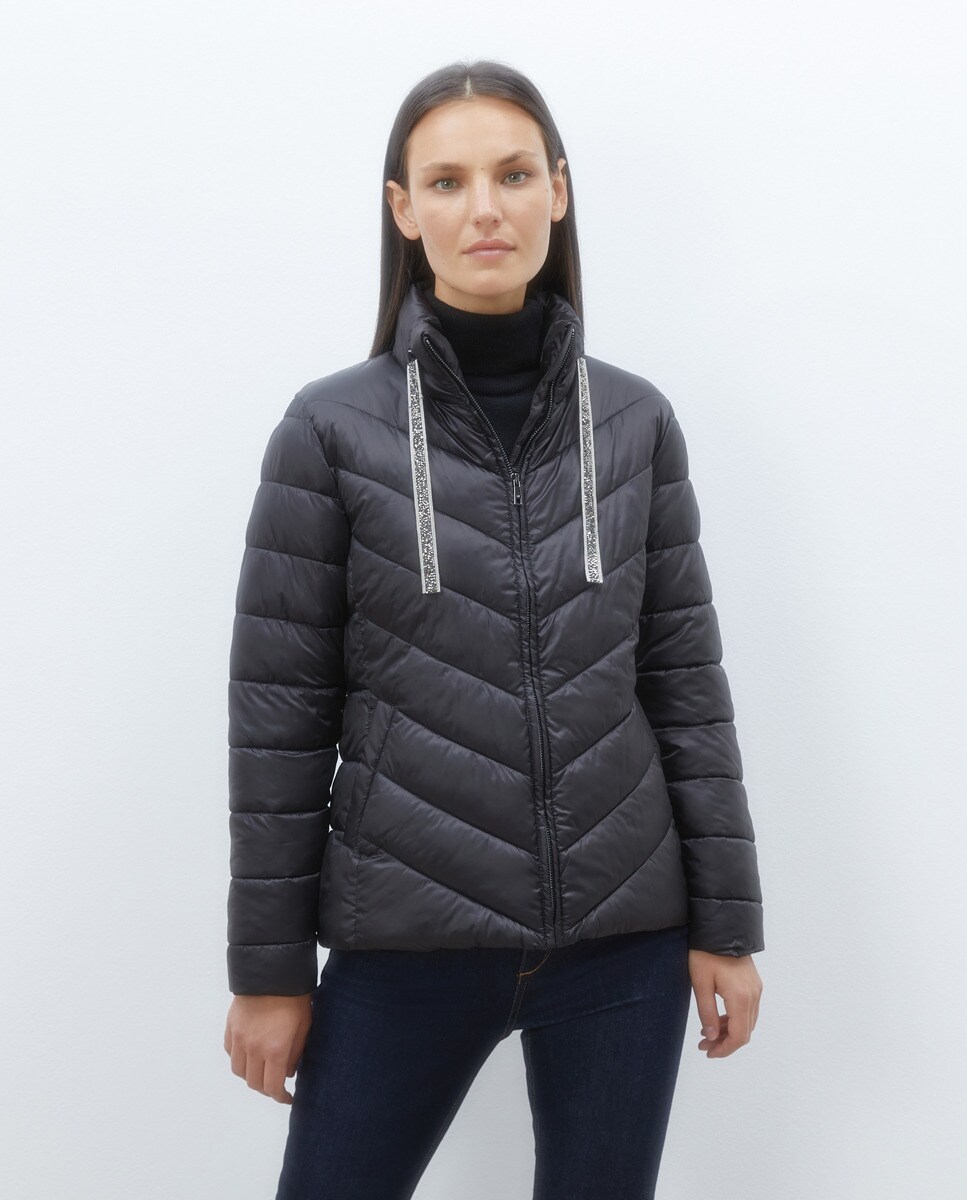 Parka matelassée avec bijou