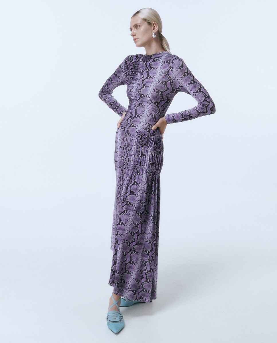 Robe à imprimé serpent
