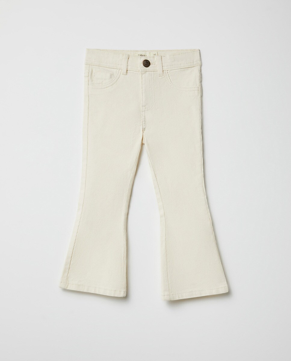 Pantalon flare côtelé