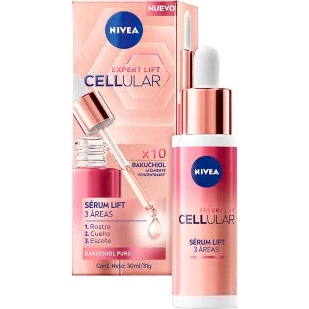 Sérum Anti Rugas Bakuchiol Cellular Expert Lift embalagem 30 ml