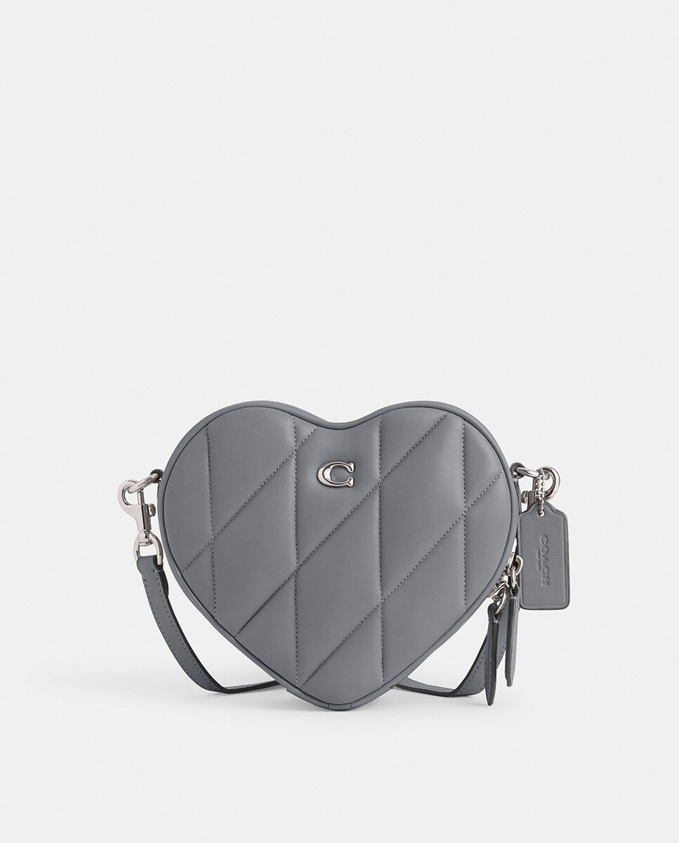 Sac à bandoulière en forme de c?ur matelassé