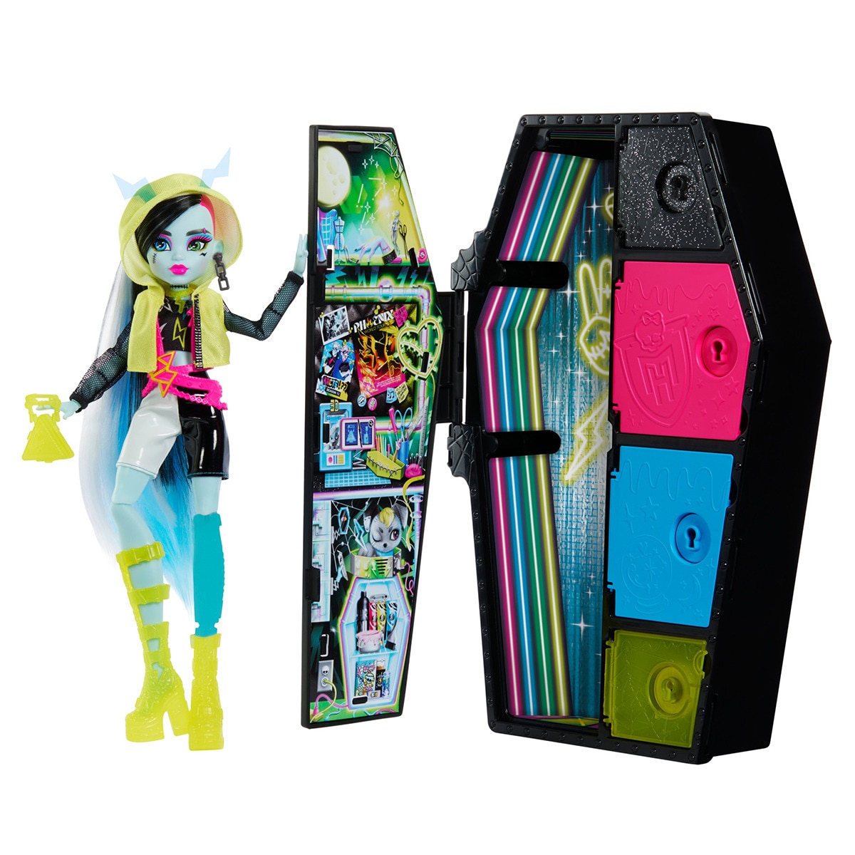 Imagen 0 de Muñeca Frankei con armario Skulltimate Secrets Serie 3 Monster High Mattel