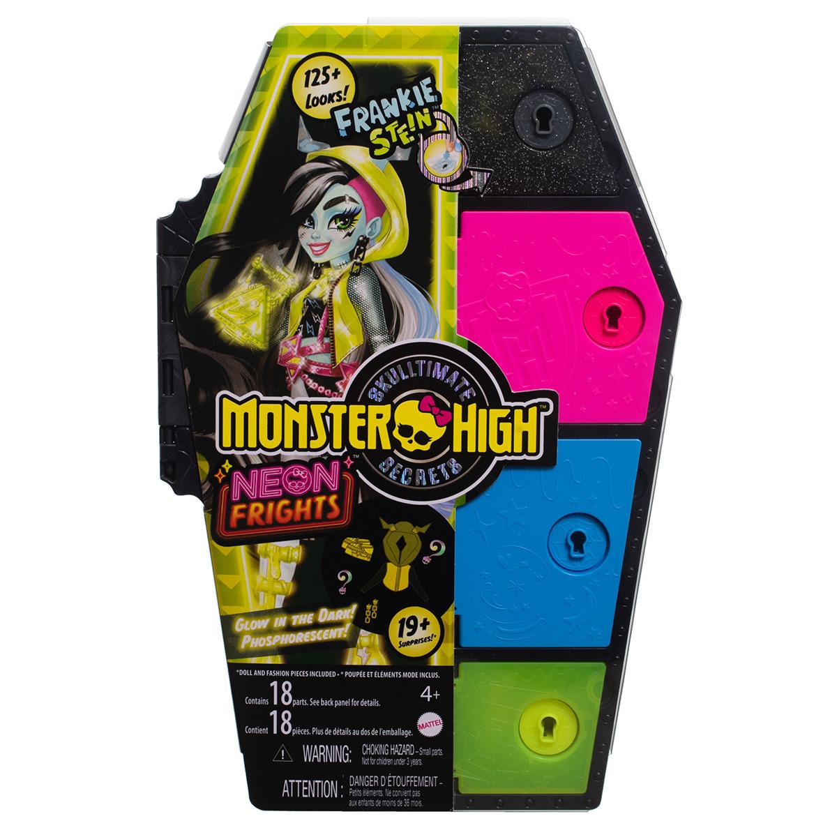 Muñeca Frankei con armario Skulltimate Secrets Serie 3 Monster High Mattel 6