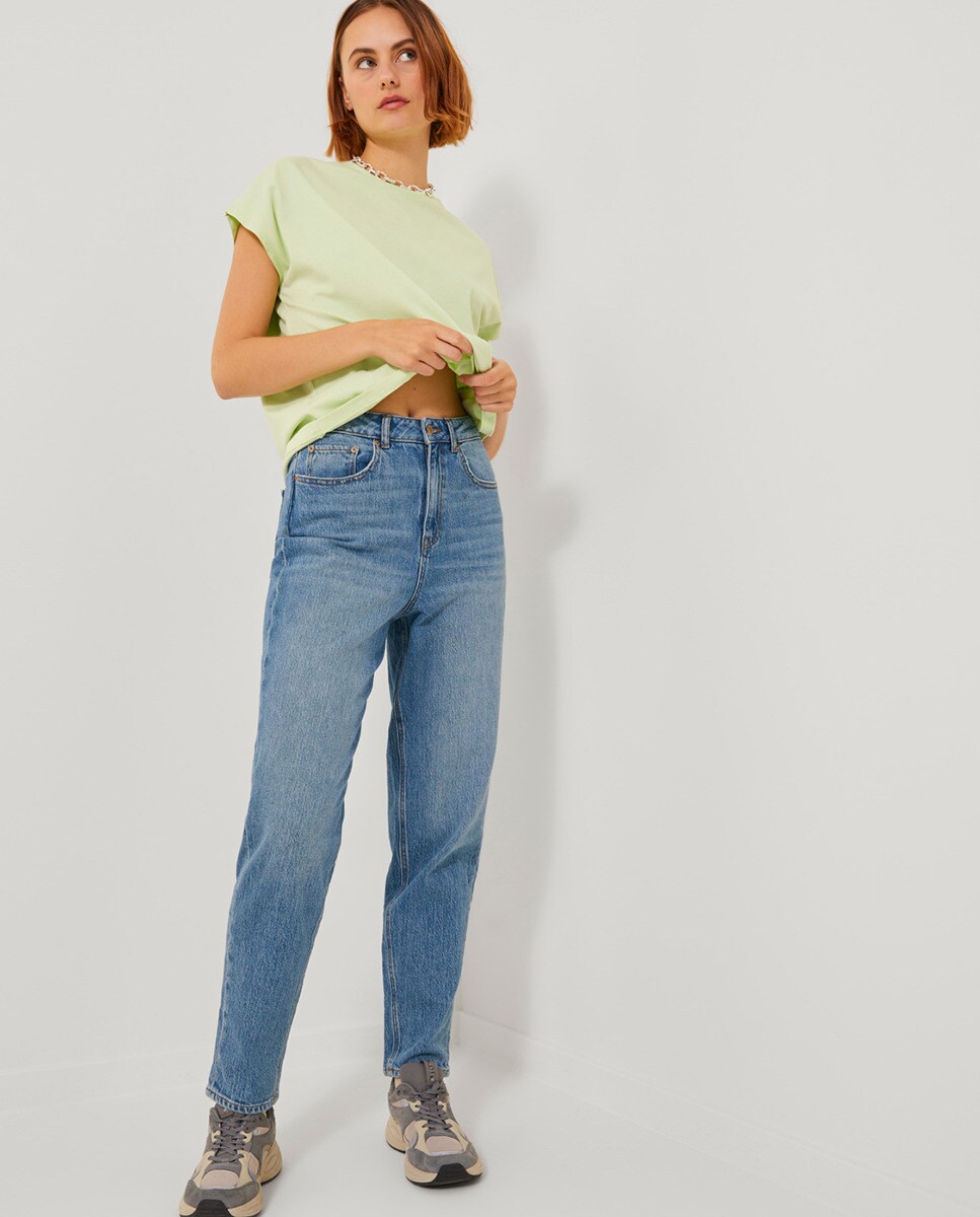 Jean Lisbon mom fit taille haute