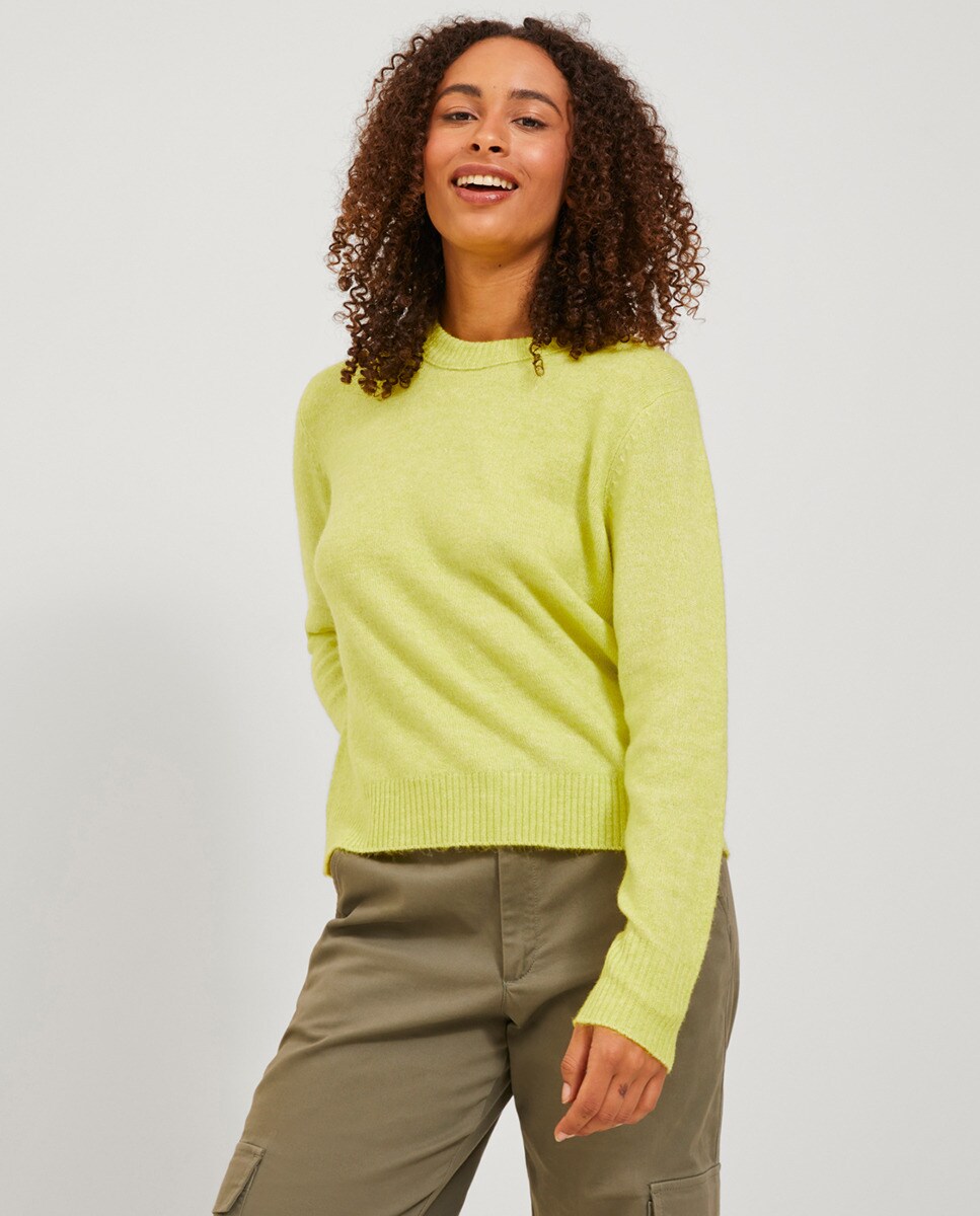 Pull en maille à col rond