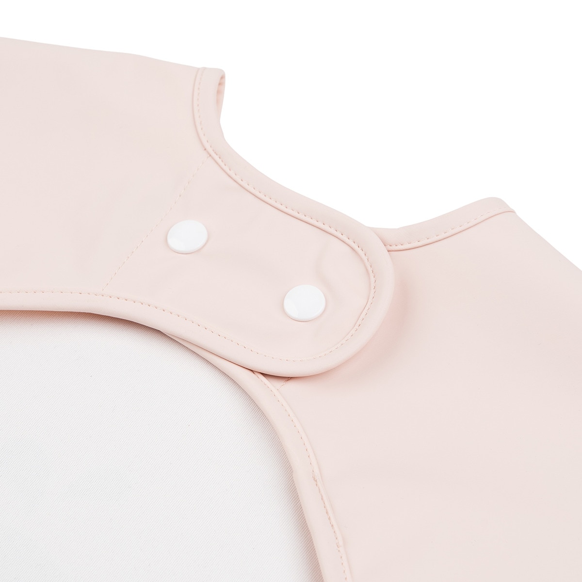 Babero impermeable Done by Deer con bolsillo recoge migas y mangas Sea Friends Rosa pastel-3