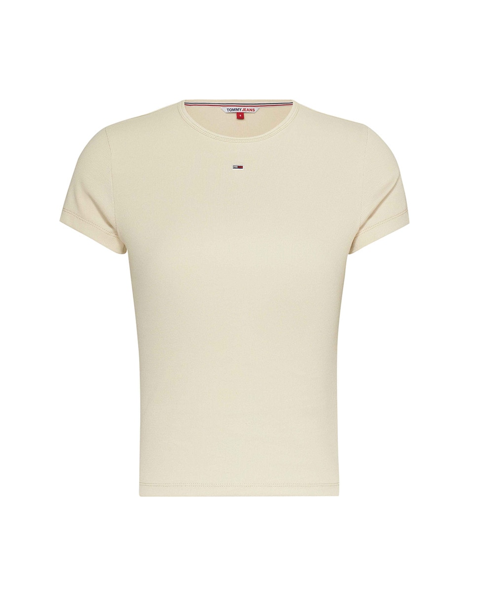 Tshirt à manches courtes et tissu côtelé