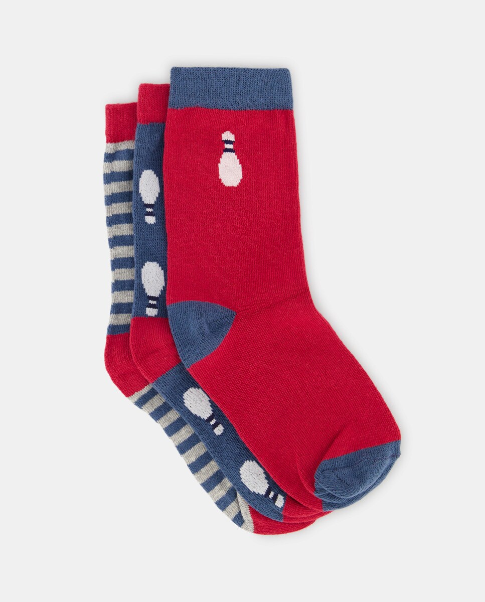 Lot de 3 paires de chaussettes avec quilles.