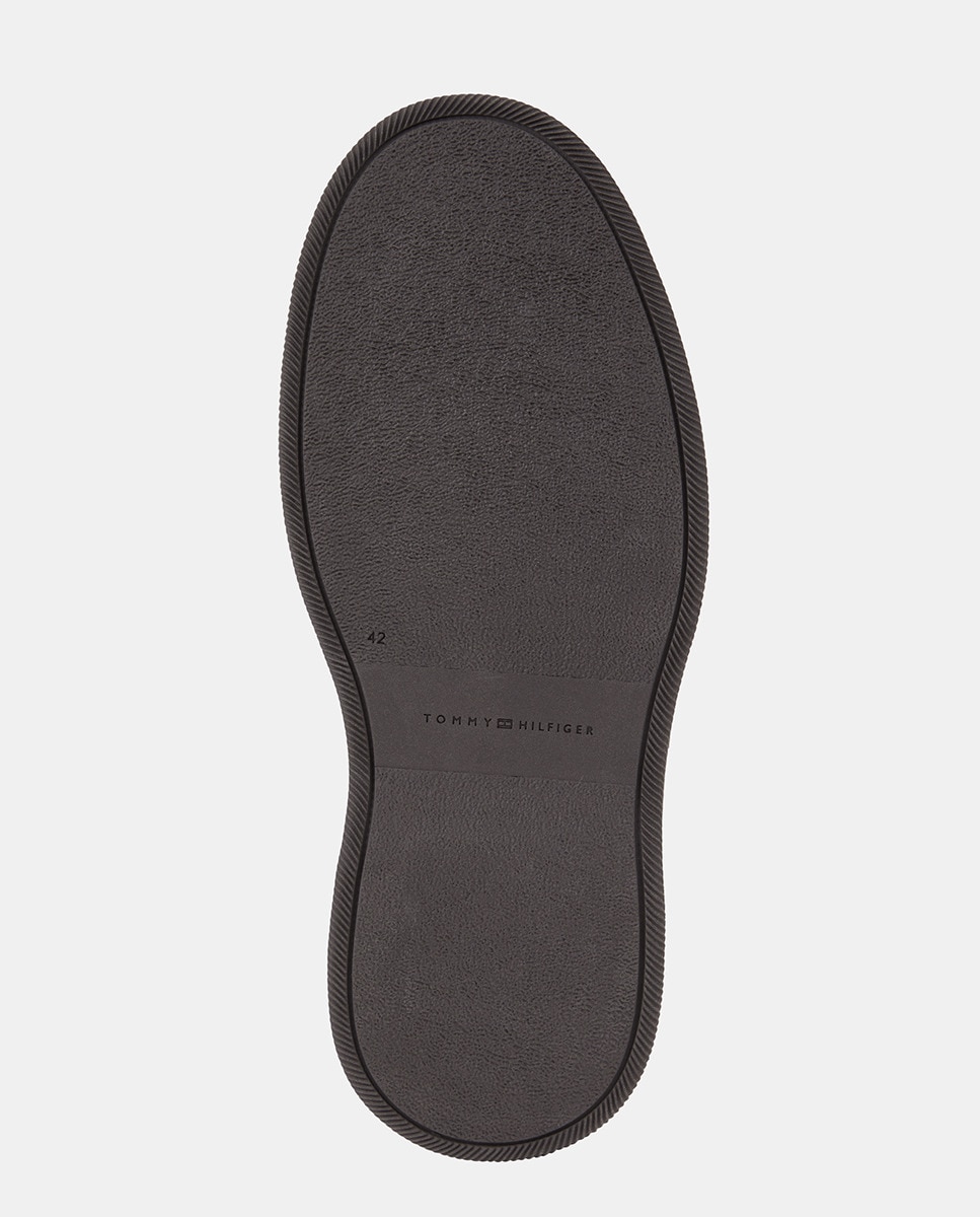 Botins Tipo Chelsea de Camurça Castanho-4