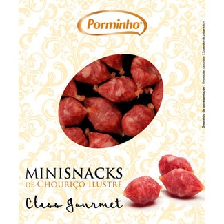 Mini Snacks de Chouriço Ilustre embalagem 100 g - Porminho
