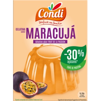 Gelatina de Maracujá -30% embalagem 114 g - Condi