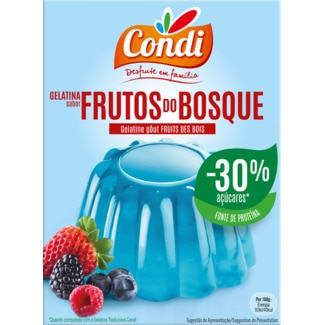 Gelatina Frutos dos Bosques -30% embalagem 114 g - Condi