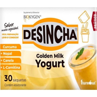 Desincha Iogurte Golden Milk embalagem 30 unidades - Fharmonat