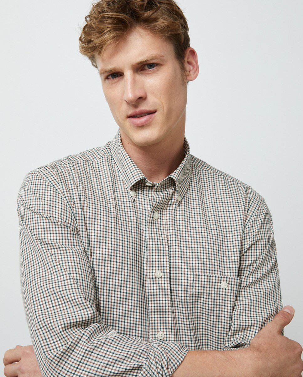 Chemise sport twill à carreaux harris classic fit