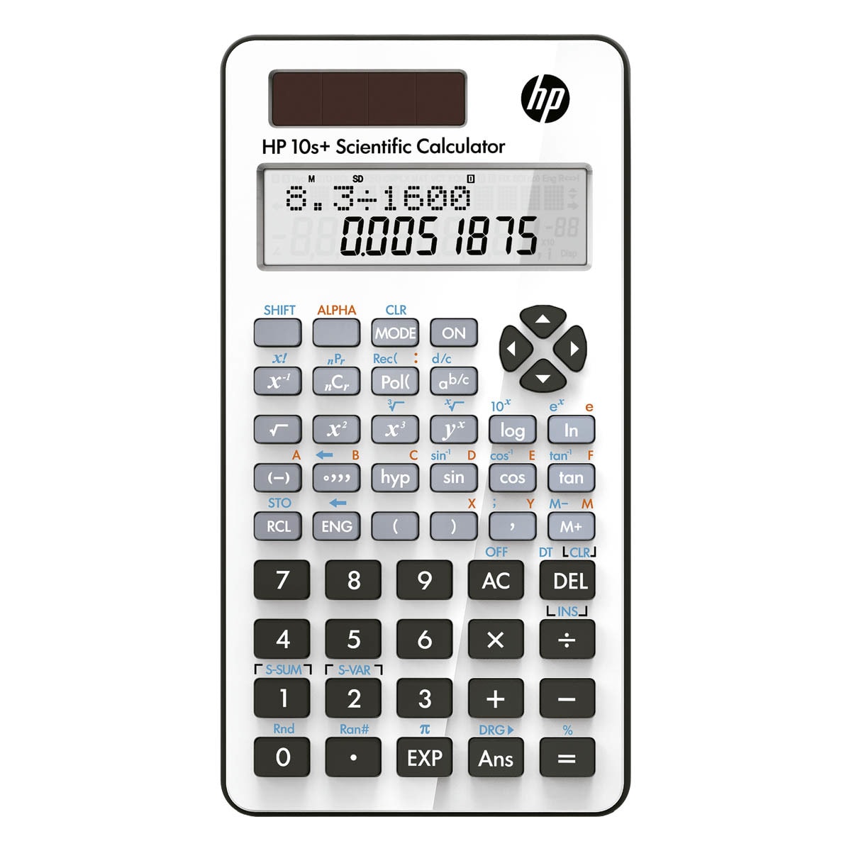 Calculadora Científica 10s+ Solar - Branco/Preto Branco / Preto-1