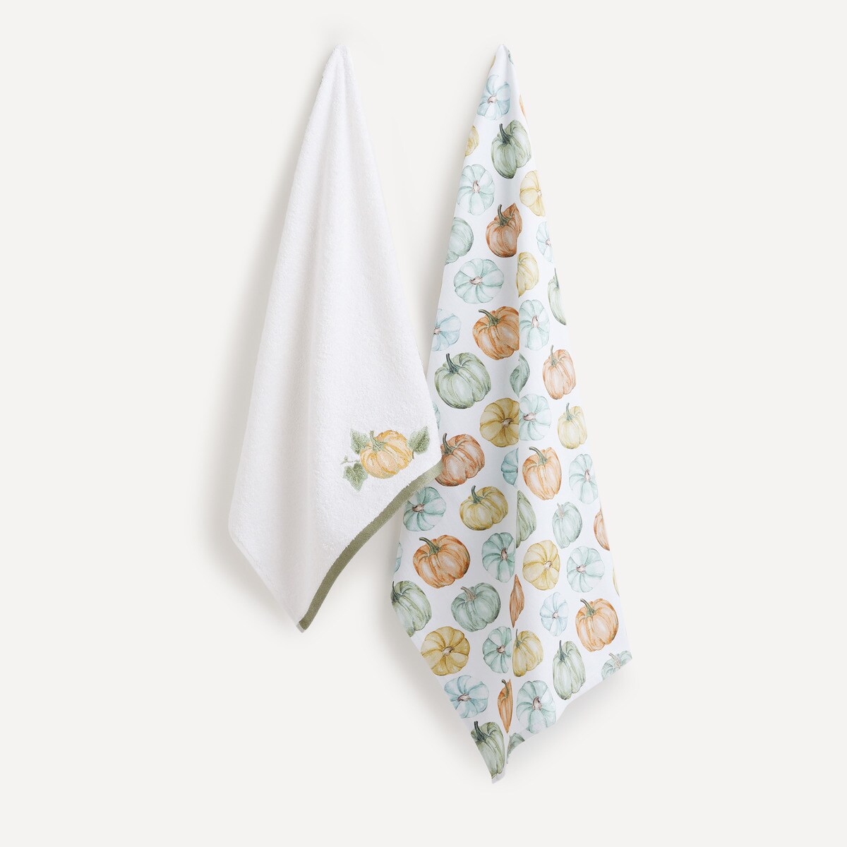 Set de 2 paños de cocina algodón Calabazas El Corte Inglés · El Corte