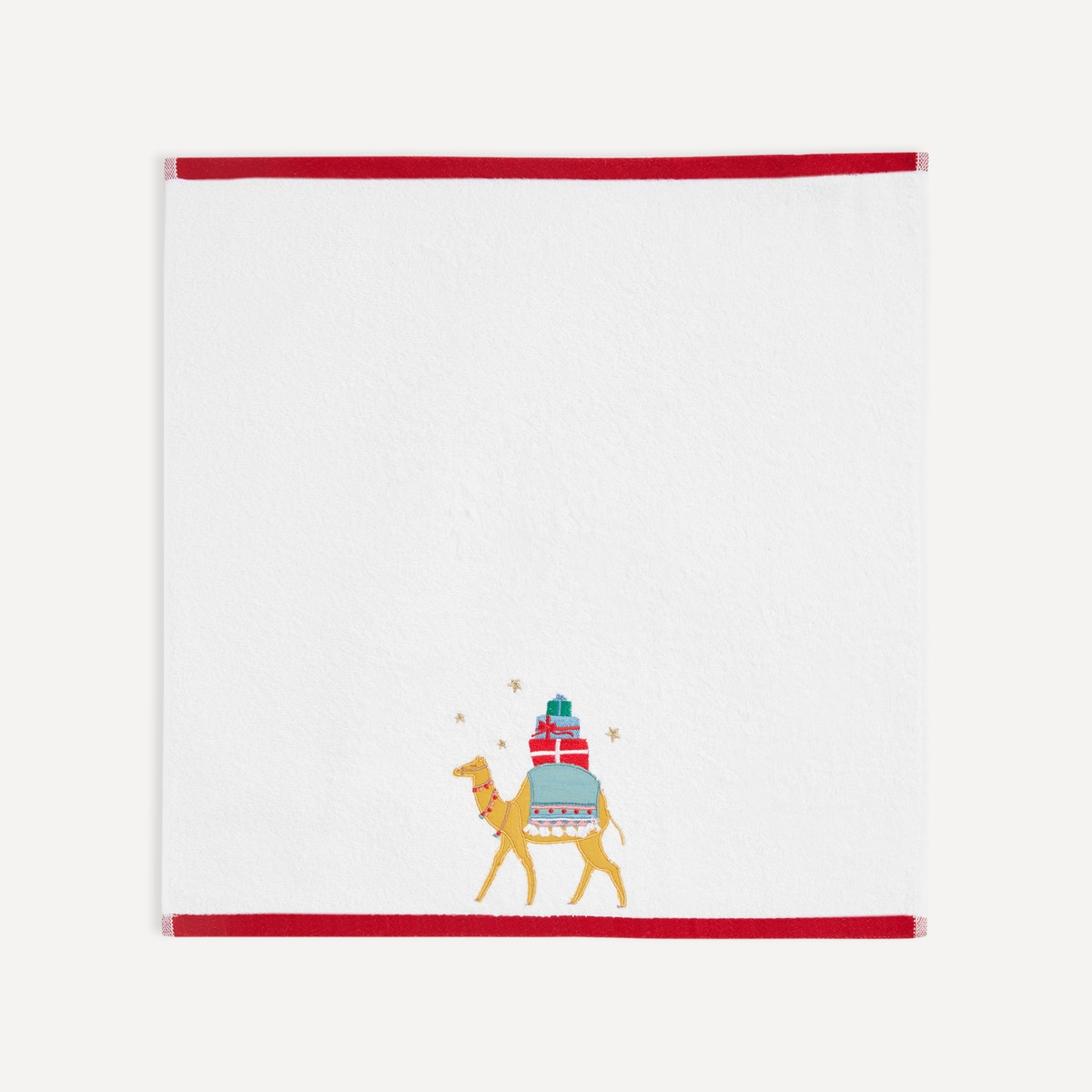 Set 2 paños cocina algodón Reyes Magos El Corte Inglés Rojo-2