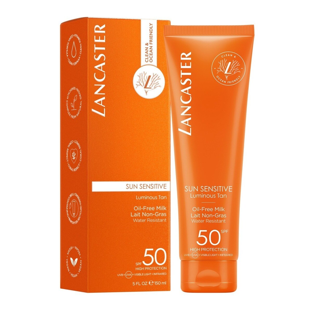 Protetor Solar Sun Sensitive Luminous Tan Oil-Free Milk SPF50 - 150 ml 2