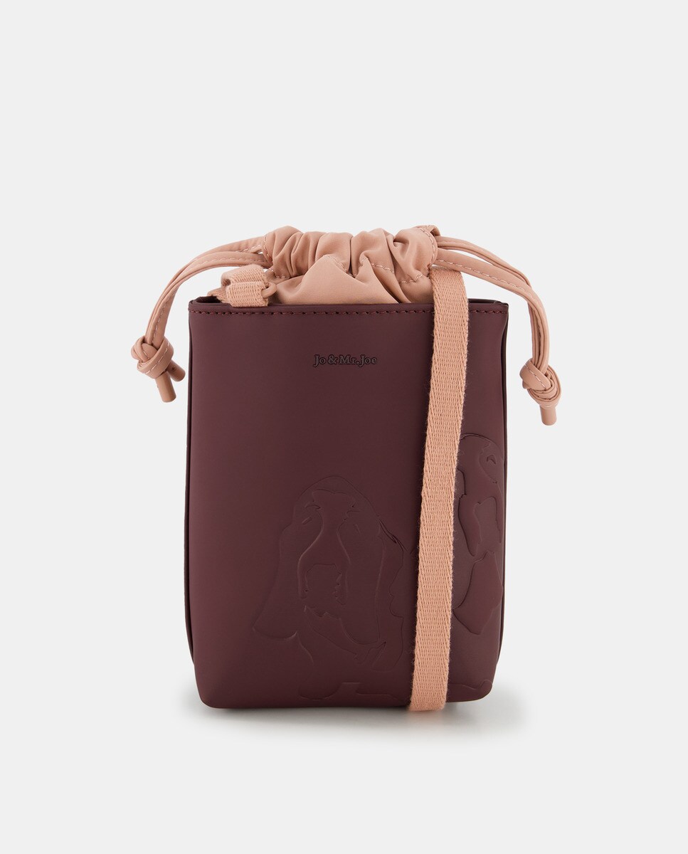 Portetéléphone avec logo gravé et liens de fermeture