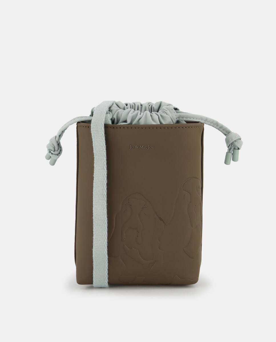 Portetéléphone avec logo gravé et liens de fermeture